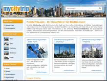 Tablet Screenshot of mycitytrip.com